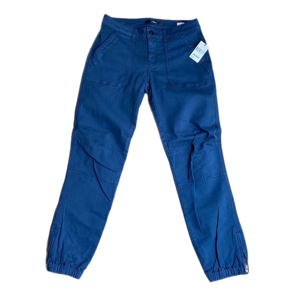 NWT Mavi Ivy Slim Cargo Pants Mid Rise size 27 in blue - Picture 1 of 16